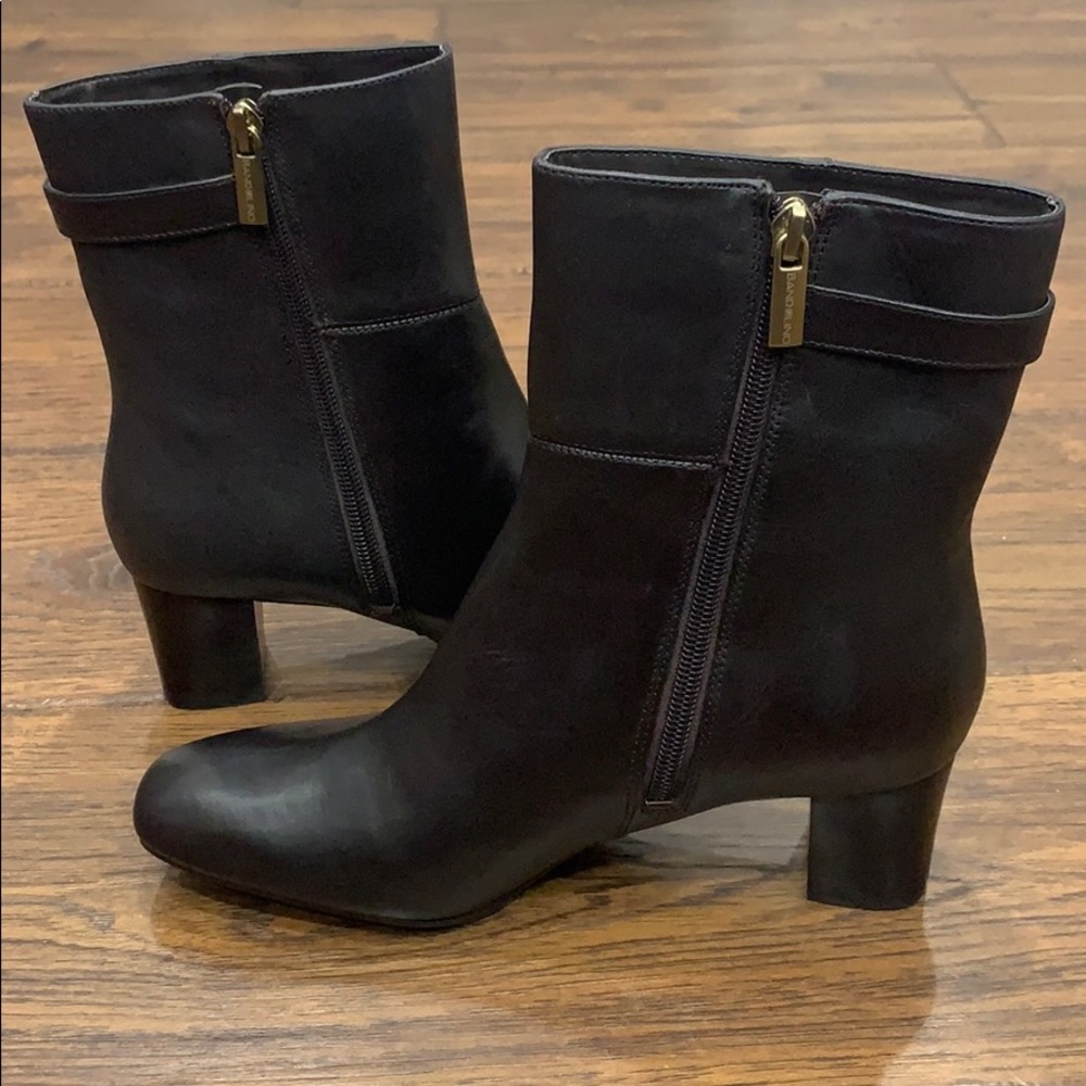 Bandolino dark brown leather ankle boots - Picture 6 of 8
